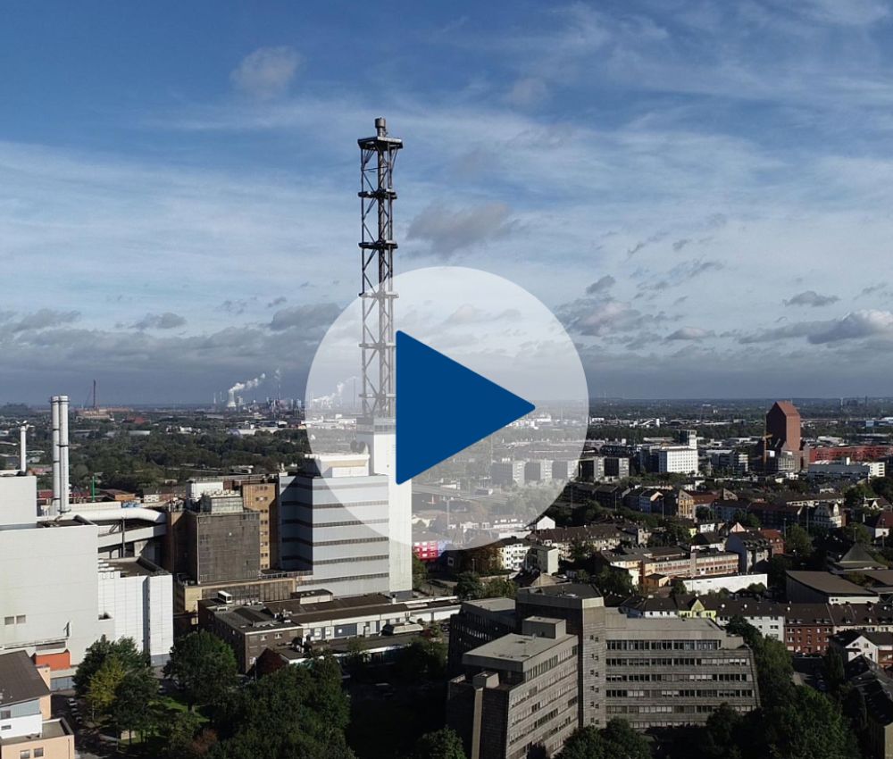 Videovorschaubild des DVV-Jahresberichts 2018 mit Stadtwerketurm